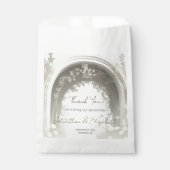 ロマンチックなボホボタニカルアー結婚チーズ フェイバーバッグ (正面)