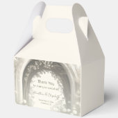 ロマンチックなボホボタニカルアー結婚チーズ フェイバーボックス (裏面)