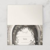 ロマンチックなボホボタニカルアー結婚チーズ プレイスカード (外部開封)