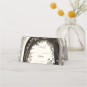 ロマンチックなボホボタニカルアー結婚チーズ プレイスカード (正面)