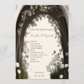 ロマンチックなボホボタニカルアー結婚チーズ プログラム (正面)