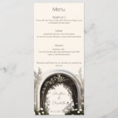 ロマンチックなボホボタニカルアー結婚チーズ メニュー (正面)