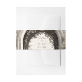 ロマンチックなボホボタニカルアー結婚チーズ 招待状ベリーバンド (正面例)