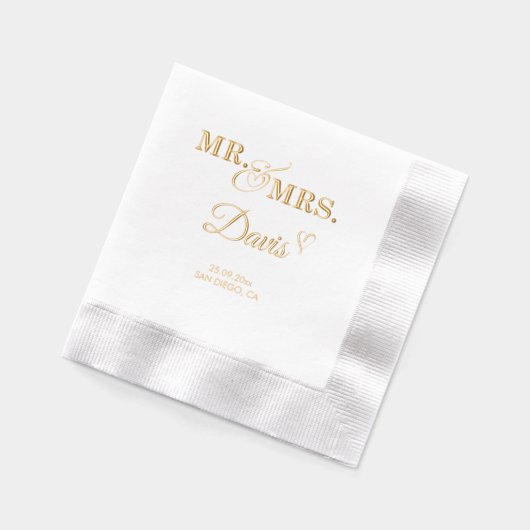 ロマンチックなミセス結婚ズ 箔ナプキン (左)
