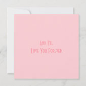 ロマンチックなミニマリストピンクは私のバレンタイン (裏面)