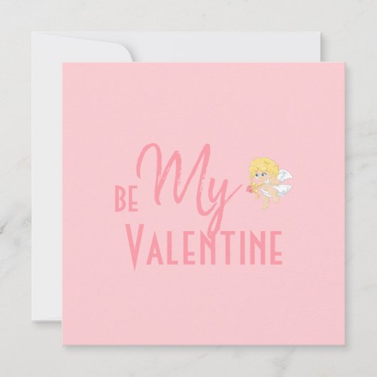 ロマンチックなミニマリストピンクは私のバレンタイン (正面)