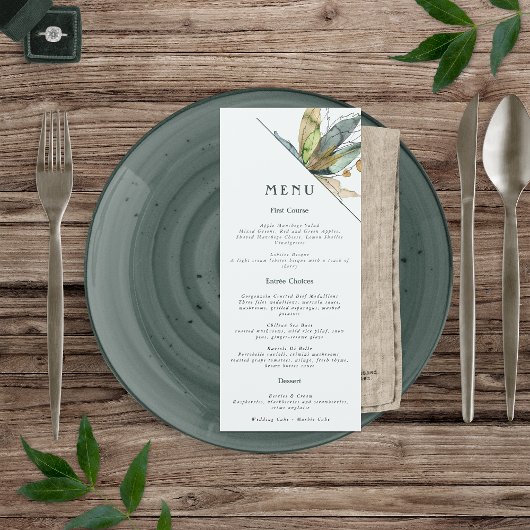 ロマンチックなミニマルつる植物ガーデングリーンブルー メニュー