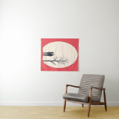 ロマンチックなミニマルなカップル・アート タペストリー (インサイチュ(横))