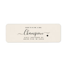 ロマンチックなミニマルなスクリームカラー結婚ズ