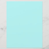 ロマンチックなミントの青いフローラの蝶のスクラップブックのページ (裏面)