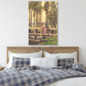 ロマンチックなミーティングプレイス(by Edmund Blair Leighton) キャンバスプリント (インサイチュ (寝室))