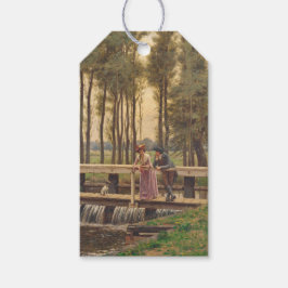 ロマンチックなミーティングプレイス(by Edmund Blair Leighton) ギフトタグ