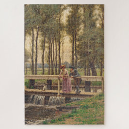 ロマンチックなミーティングプレイス(by Edmund Blair Leighton) ジグソーパズル