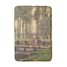 ロマンチックなミーティングプレイス(by Edmund Blair Leighton) バスマット