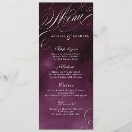 ロマンチックなムーディな梅結婚の書道のメニュー メニュー