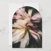 ロマンチックなムーディフラワーズフローラブライダルシャワーアーチ 招待状 (裏面)