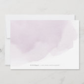 ロマンチックなムーディースプラム書道のリハーサルディナー 招待状 (裏面)