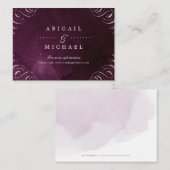 ロマンチックなムーディー結婚プラム書道の入れ口 エンクロージャーカード (正面/裏面)