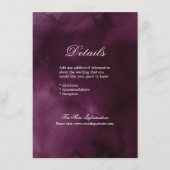 ロマンチックなムーディ梅結婚書道の詳細 エンクロージャーカード (正面)