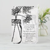 ロマンチックなメイソンジャールシャドーダマスクウェディング 招待状 (スタンド正面)