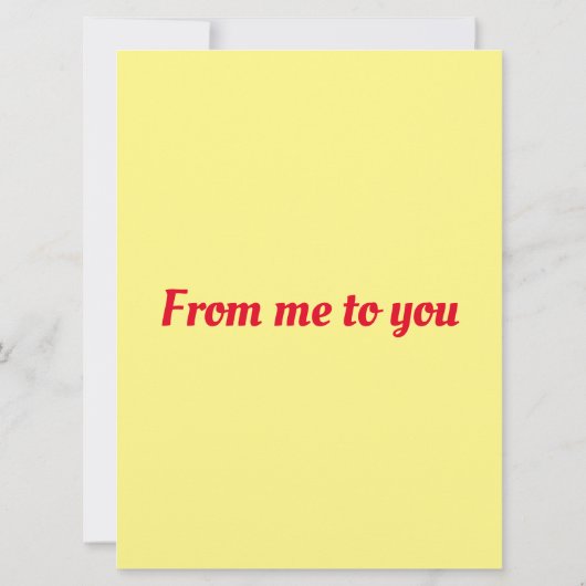 ロマンチックなメッセージグリーティングカード任意の大事な行事 カード (裏面)