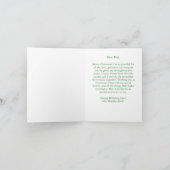 ロマンチックなメリークリスマスカードパパ カード (内部)