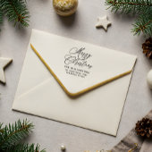 ロマンチックなメリークリスマススクリプト差出人住所 ラバースタンプ