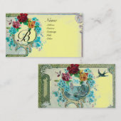 ロマンチックなモノグラム3 名刺 (正面/裏面)