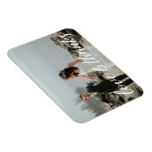 ロマンチックなモノグラム ⎥ 結婚式のお礼写真マグネット マグネット (右側)