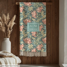 ロマンチックなモリススタイルパンペルパーソナライズされたネル居心地 フリースブランケット