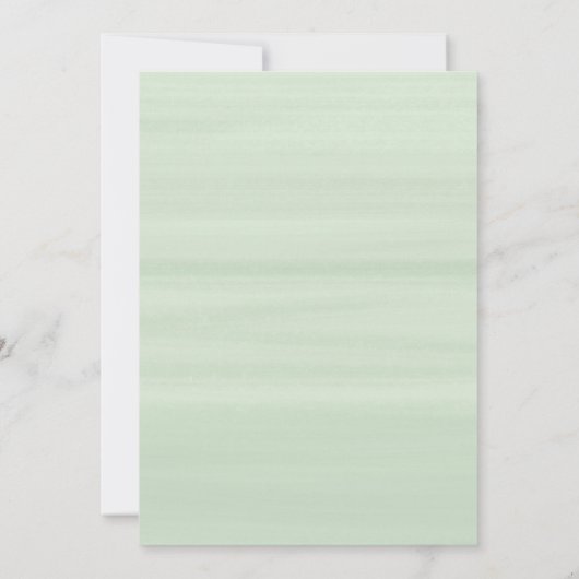 ロマンチックなユーカリをテーマにした庭園の結婚式 招待状 (裏面)