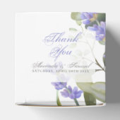 ロマンチックなユーカリ&ラベンダー結婚式の引き出物ボックス フェイバーボックス (上部)