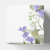 ロマンチックなユーカリ&ラベンダー結婚式の引き出物ボックス フェイバーボックス (上部)