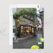 ロマンチックなヨーロッパ通り ポストカード (正面/裏面)