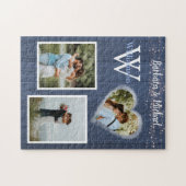 ロマンチックなライトの写真パーソナライズされた ジグソーパズル (横)