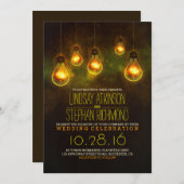 ロマンチックなライトヴィンテージのお洒落な結婚式の招待 招待状 (正面/裏面)