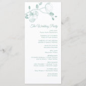 ロマンチックなラエレガントンモダンの結婚式 メニュー (裏面)