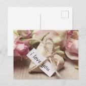 ロマンチックなラブギフト ポストカード (正面/裏面)