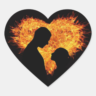 ロマンチックなラブステッカー ハートシール