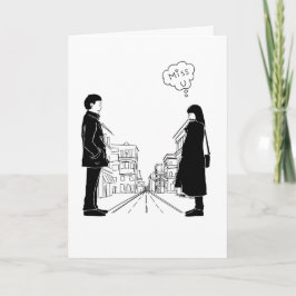 ロマンチックなラブストーリーの名言グリーティングカード カード