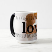 ロマンチックなラブフォトマグウェディング モーフィングマグカップ (正面左)