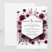 ロマンチックなラブリー結婚グンディ セーブザデート (正面/裏面)