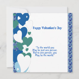 ロマンチックなラブ引用文スイープハートバレンタインカード