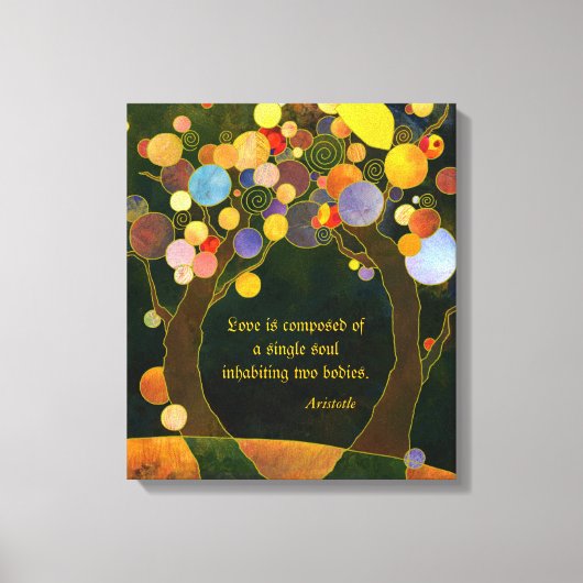 ロマンチックなラブ結婚引用文の贈り物 キャンバスプリント (正面)