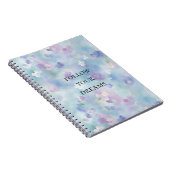 ロマンチックなラベンダーの白い花 ノートブック (右側)