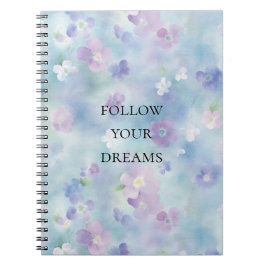 ロマンチックなラベンダーの白い花 ノートブック