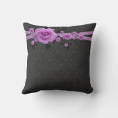 ロマンチックなラベンダーバラダマスクピロー クッション (裏面)