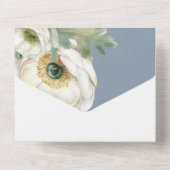 ロマンチックなランナキュラスをオンダスティブルー オールインワン招待状 (裏面)