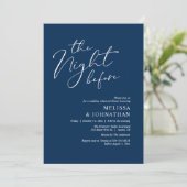 ロマンチックなリハーサル結婚ディナーの前夜 招待状 (スタンド正面)