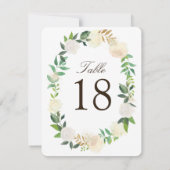 ロマンチックなルーストック ウッドランド テーブルナンバー カード (裏面)